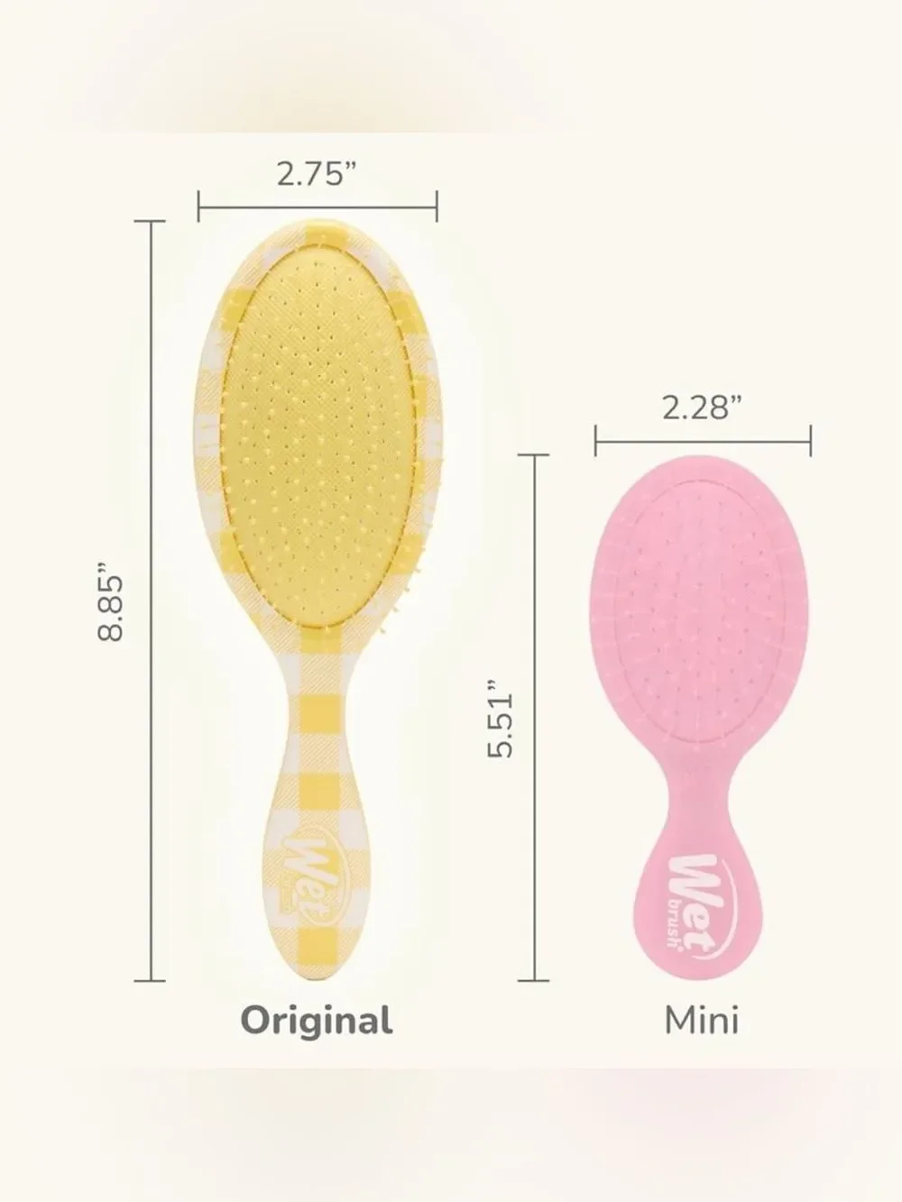 Wet Brush The Original Detangler Hair Brush White Pink Green Trellis Floral